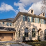 Subject Front the exterior is a French inspired stucco over brick.