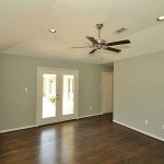 Master Bedroom with doors to patio.