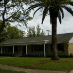 Front of house highlighting magnificent palm tree